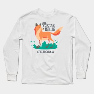 Sad Fox Long Sleeve T-Shirt